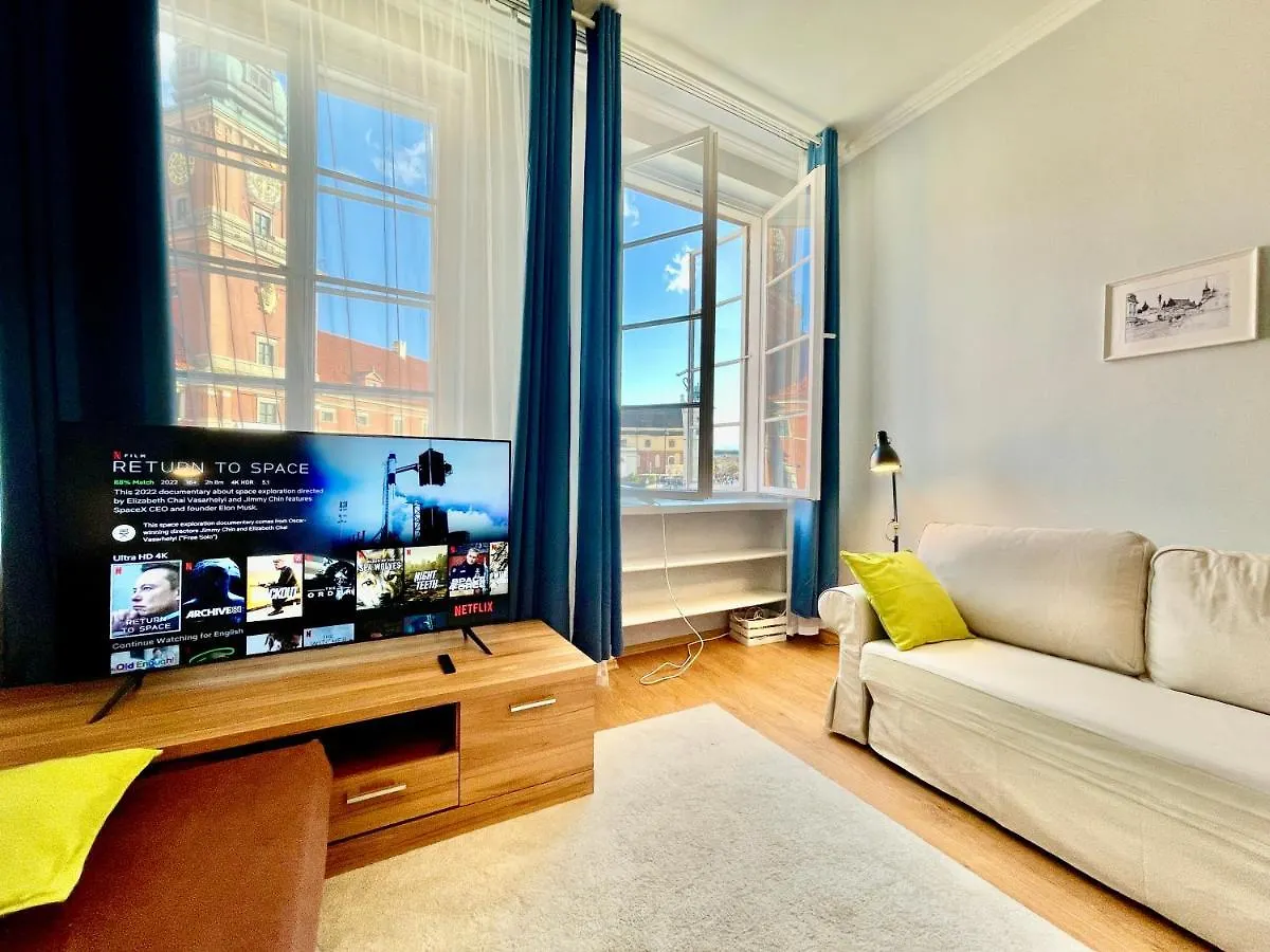 ワルシャワRoyal 2 Old Town Fast Wifi Netflix Hbo Appletv+アパートメント